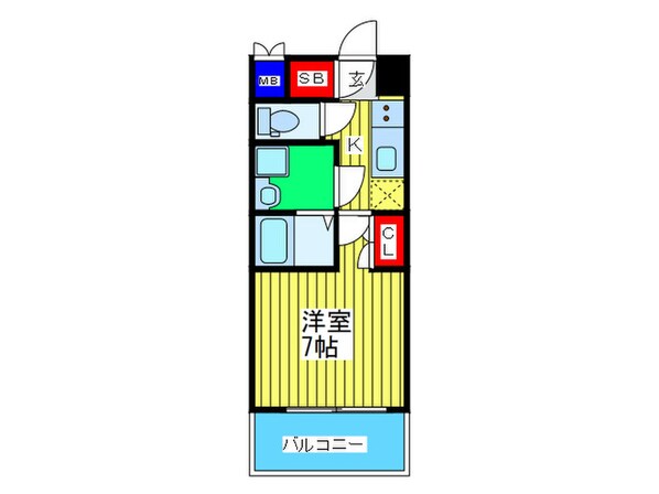 ﾚｼﾞｭｰﾙｱｯｼｭ京橋ﾌｧｰｽﾄｽﾃｰｼﾞ(1203)の物件間取画像